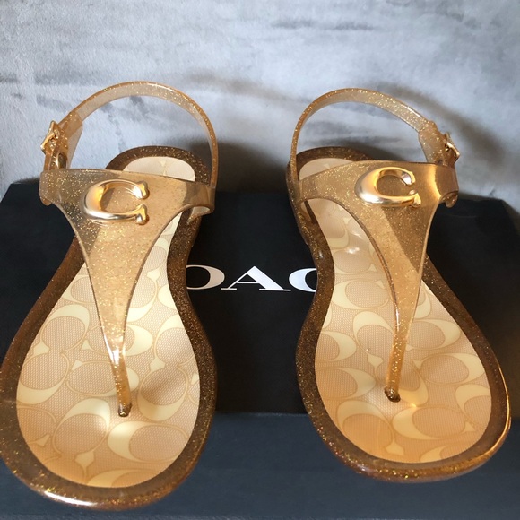 Coach Jelly Slingback Thong Sandals - Picture 3 of 11